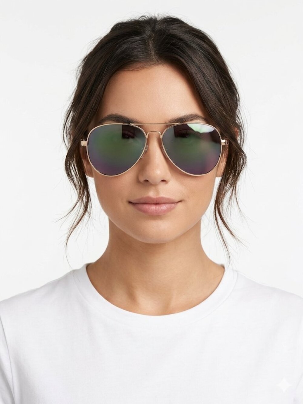 New York & Company Women's Womens Mirrored  Aviator Sunglasses NWT